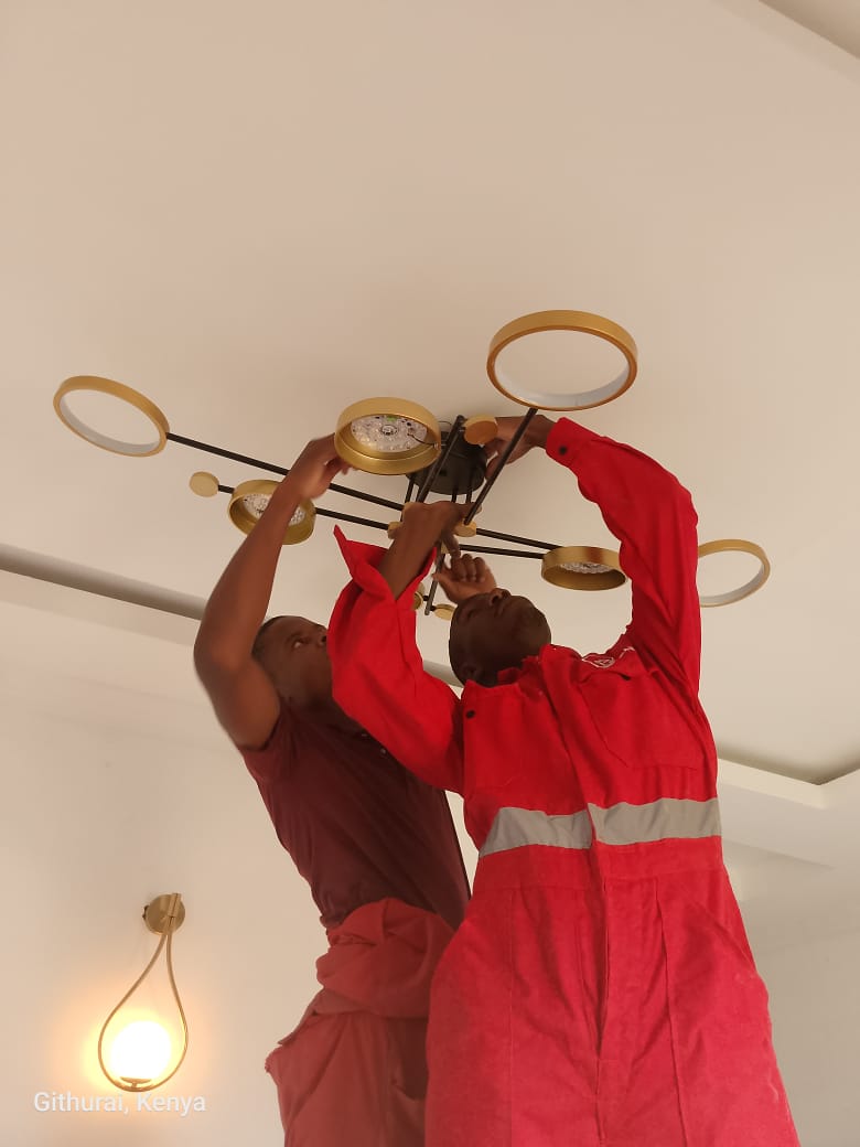 Designer Chandelier Installation