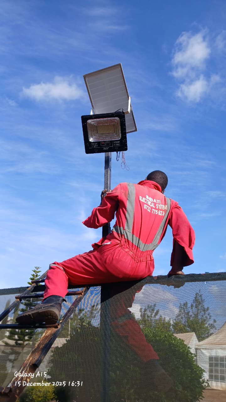 Solar Flood Light Setup